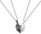 Zeayebsr 2 Stück Magnetische Halskette Paare Puzzle Liebe Herz Halskette Freundschaft Trennbare Schwarz Weiß Personalisierte Liebhaber Kette Geschenk für Paar
