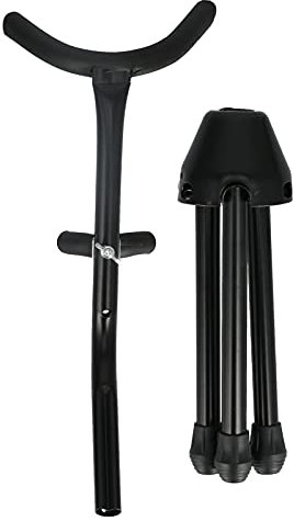 Saxophon Stützständer, Altsaxophon Halter Faltbar Einfache Montage Metall Schwarz für Zuhause