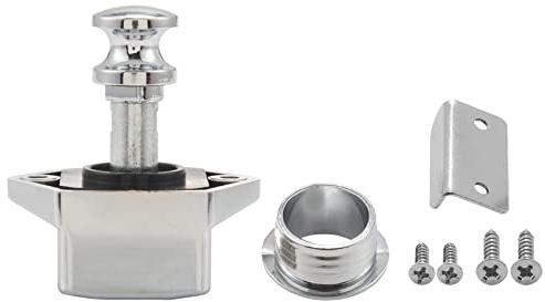10pièces Bouton-Poussoir Serrure Clé Loquet Armoire Caravane Serrure pour RV Tiroir Armoire Portes ÉPaisseur 15-27Mm