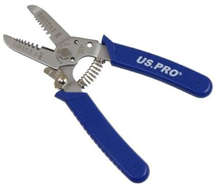 US PRO Tools Stainless Steel Wire Strippers Cutters 6 Inch 0.6-2.6mm 6840