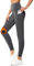 Flatik Sport Leggings Damen Winter Thermo Fleece, Laufhose Thermohose Winterhose, Mit Fleece Gefüttert und Taschen M
