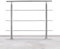 Tubiaz Corrimano in acciaio inox, ringhiera per scale con 3 barre trasversali, ringhiera d'ingresso per balcone, scale interne ed esterne (80 cm)