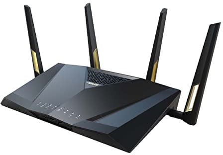 ASUS RT-AX88U Pro AX6000 Dual Band WiFi 6 Router, WPA3, Parental Control, Adaptive QoS, Port Forwarding, WAN Aggregation, Lifetime Internet Security and AiMesh Support, Dual 2.5G Port
