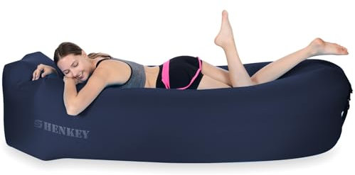 Aufblasbares Sofa,Luftsofa-Hängematte mit Wasserdichtem und Auslaufsicherem Design - Perfekte Tragbare Aufblasbare Couch für Garten, Seeufer, Strand, Camping und Musikfestivals (Tibetaner)