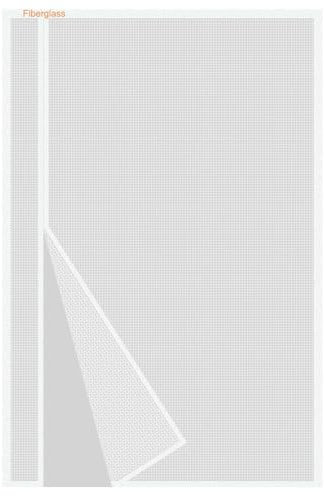 Risareyi Zanzariera Magnetica Apertura Laterale 150x250cm, Bianco Vetroresina Rete Molto Resistente Traspirante, Tenda con Calamita Zanzariera Porta Finestra per Balcone Chiusura Automatica