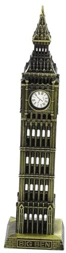 MAGICLULU Big Ben-Modell Big Ben Metallstatue London Souvenirs Geschenke Britisches Gebäudemodell London Eye Tower Bridge Statuen Und Figuren Big-Ben-Statue 3D-Uhr Kind Legierung Glockenturm