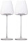 INTIRILIFE 2x Copa de vino con diseño moderno - Capacidad de 500 ml - Copa para vino tinto vino blanco, cáliz, apto para lavavajillas, vidrio de cristal, resistente a golpes