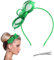 Fascinator Hut Stirnband,Kopfschmuck mit Hanfschleier Retro-Feder Mode Feder Haarnadel Bühne Startbahn Braut Haarschmuck für Cocktail Tee Party Hochzeiten Rennen (Grün)