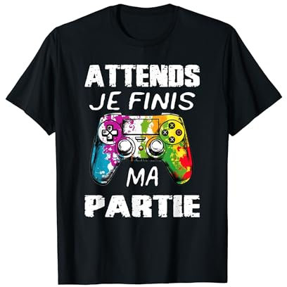 Humour Jeux Femmes et Hommes, T-Shirt Jeu Vidéo Garçons Enfant, Multicolored, S, Short Sleeve, V-Neck, 100% Coton, Imported, Graphique Unique, Gaming, Small