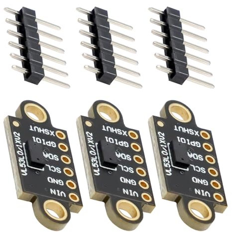 VL53L0X VL53L1X Laser Distanzsensor RUIZHI 3 Stück VL53L1X V2 Distanzsensor 4 Meter Flugzeitsensor Distanzsensor Time-of-Flight Laser-Entfernungsmessung für Drohnen, Roboter