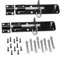 ZAVIA Brenton Gate Bolts Door Lock - 2 Pack 150mm (6”) Sliding Padbolt with Black Powder Coated Finish - Bolts for Wooden Gates, Garden Shed, Wooden Shed, Garage Door Lock
