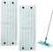 Zimoer Lot de 2 Housses de Rechange pour Leifheit Clean Twist XL Micro Duo Serpillères de Rechange en Microfibres 42x15,5cm Kit, Housse pour Balai Nettoyante et Absorbante, Tous Les Sols