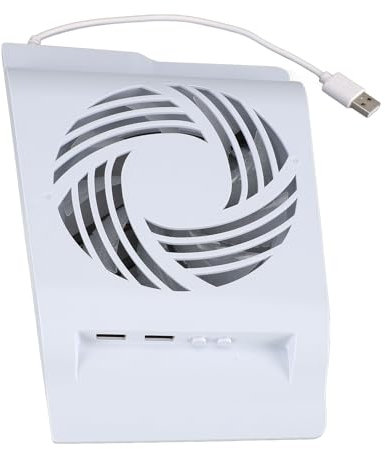 Lüfter für Slim, Leiser, Verbesserter Lüfter mit RGB Licht, 3 Einstellbare Geschwindigkeiten, 2 USB Anschlüsse, Kühlsystem Kompatibel mit Slim Disc und Digital Edition