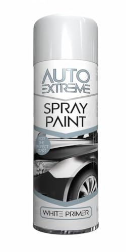 RAPIDE Auto Extreme AX Spray Paint Primer White 250ML | Quick Drying, Matt Finish - Petrol Resistant - Crack Resistant | Interior & Exterior Use Spray Paint