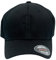 Café Viereck ® Unisex Cap Wooly Combed – Gestickt mit schwarzem Punisher Zeichen – Schwarze Cap für Männer und Frauen - Größe L/XL (57-61 cm)