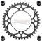 YBEKI 104 BCD Narrow Wide Fahrrad Kettenblatt 32-52T | 7075-T6 Flugzeugaluminium | Militär-Hartanodisierung HV800 | Anti-Kettenabwurf Design | 5-Achsen CNC (±0.01mm) | Für MTB/Rennrad/BMX