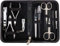 3 Swords Germany - brand quality 10 piece manicure pedicure grooming kit set for professional finger & toe nail care scissors clipper genuine leather case black in gift box, Made by 3 Swords