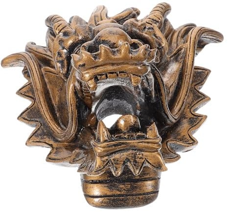 SUPVOX Garden Fountain Ornament Dragon Head Fountain Decor Backyard Garden Ornament Water