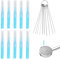 lasuroa 20-Pack Shower Head Cleaner Kit, Multifunctional Anti-Clogging Shower Nozzle Cleaning Brushes & Picks for Small Holes Gaps Window Faucets Bathroom Home
