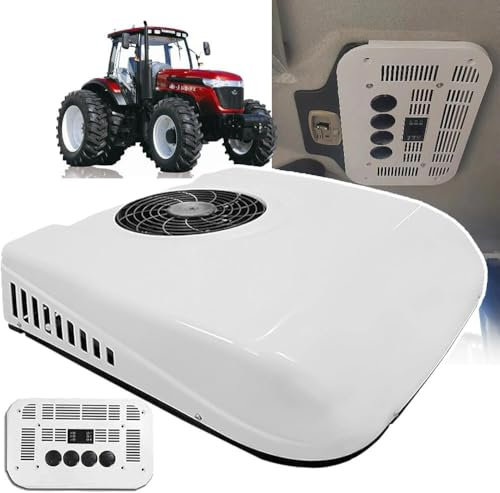 Genérico Acondicionador de Aire 12V/24V para Tractores, Camiones, Autocaravanas y Autobuses - Función Frío de Estacionamiento