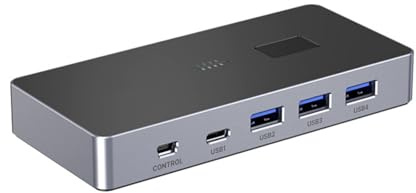 USB3.0 Switcher Selecting 4 Computers Sharing 4 USB Devices Switcher Hub Adapter For Keyboard Printer Scanner Hard Drive