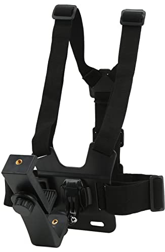 Cryfokt Ceinture Pectorale Mains Libres pour la Diffusion en Direct, Support de Téléphone Réglable pour Caméras d'action, Ceinture Pectorale Immersive pour Téléphones Portables pour Le et la Moto