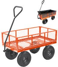Sherpa Large Utility Garden Cart - Puncture Proof Tyres/Liner 450kg SLGT3