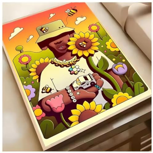 PHVRLG Poster Tyler The Creator Musikstar Foto Porträtbilder Für Die Heimdekoration 50 X 70 Cm, Ohne Rahmen