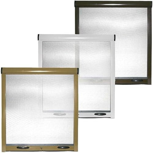ZANZARIERA A RULLO AVVOLGIBILE RIDUCIBILE CON FRIZIONE FINESTRA KIT ZANZARIERE (120X170 BIANCO)