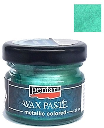 Zita's Creative Wachspaste metallic 20ml - türkis. Metallfarbe, Bastelfarbe, Acrylfarbe