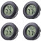 Vianic 4 piezas Mini humir¨®metro circular term¨®metro Monitor digital en invernadero incubadora de reptiles infantiles.