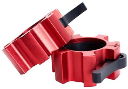 GORILLA SPORTS® Hantelverschlüsse - 1 Paar, für 50mm Olympic Bar, Farbwahl - Hantelstangen Verschluss, Barbell Halsbänder, Schnellverschluss, Hantelklemmen, Langhantel Klemmen, Barbell Collar