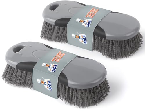 MR.SIGA Mehrzweck Leistungsstarke Fleckenentfernunge Bürste, Reinigungsbürste für Badezimmer, Dusche, Waschbecken, Boden, 2er-Pack