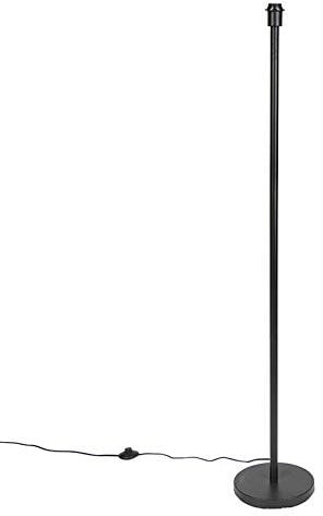 Qazqa Moderno Lámpara de pie moderna negro sin pantalla - SIMPLO Acero Alargada Adecuado para LED Max. 1 x 60 Watt