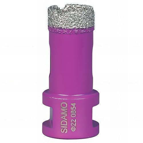 Trépan diamant à sec pour meuleuse M14 - D. 22 mm LU 35 mm - Céramique/Grès/Granit