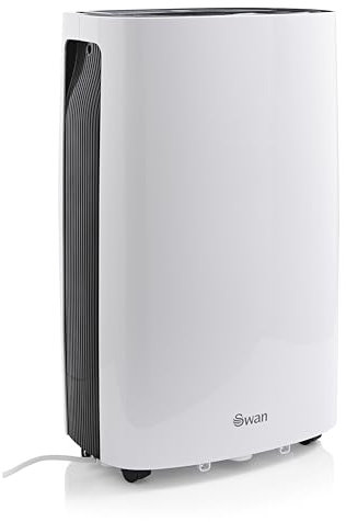 Swan SH16810N 20 Litre Dehumidifier with LED Display, Auto Shut Off, 24 Hour Timer, White
