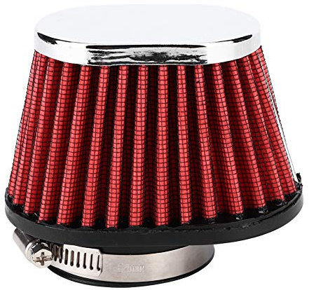 Ymiko Morsetto per Moto sul Filtro dell'Aria Testa a Fungo Filtro Aria Motore Filtro Aria Motore ad Alto Flusso Conico Adatto per 51mm 55mm 60mm(51MM)