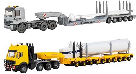Kibri 13520 H0 Mercedes Benz Windkraftanlagentransport 2er