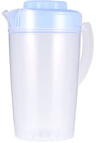 Bleu 2L Pichet Pot Cruche avec Couvercle en Plastique pour L' Froide Chaude Glace Thé Et Jus Pichet Boisson De Soja Jus de Thé Bière Jus Pot Bouilloire