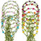 12 Stück Blumenkranz Blume Krone Stirnband,Haar Garland Leaf Ribbon,Kopfschmuck Mehrfarbige Böhmische Kopfbedeckung,für Kinder Frauen Mädchen Braut Brautjungfer,Hochzeitsfest Feiertag Geburtstag