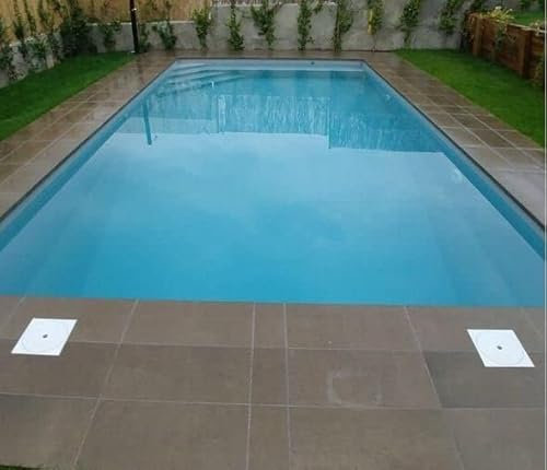 poolomio® PVC-Poolfolie Premium Line Meterware, hochwertige & kältebeständige Poolinnenfolie für Schwimmbecken, Ersatzfolie Stärke 1,5 mm, Poolinnenhülle mit Rollenbreite 1,65 x 25,2 m, Grau