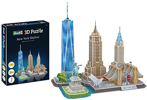 Revell 001429091 City NYC Cityline 123-teiliges 3D-Puzzle, New York Skyline