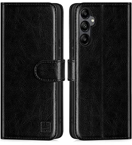 32nd Book Wallet PU Leather Case Cover for Samsung Galaxy A54 5G (2023), Flip Case With RFID Blocking Card Slots, Magnetic Closure and Built In Stand - Black