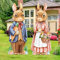 Crtiin 2 Stück Osterhofschilder mit Pfählen 99 cm große Hasen Rasen Dekorationen Outdoor Wasserdicht Ostern Rasen Pfähle für Garten Hof Party Dekorationen