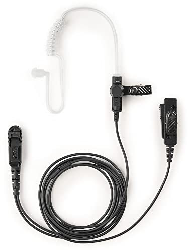 Funkgerät Headset für Motorola DP2000, Motorola MTP3550, Motorola DP3440, Motorola DP3441 und mehr | robuste Funkgerät Kopfhörer für den Einsatz bei Polizei, Feuerwehr, Rettungsdienst, Security