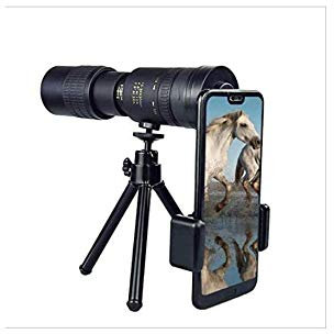 HHUARI 4K 10-300x40mm Monokular-Teleskop, tragbares Monokular-Teleskop, Super-Tele-Monokular-Stativ für Vogelbeobachtung, Wandern, Camping, Konzerte The New