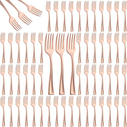 Hushee 300 Pcs Disposable Plastic Mini Forks 4 Inches