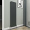GY Bath Vertical Radiator Anthracite Flat Panel Designer 1600x408mm Double Modern Central Heating Rads