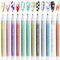 12 Color Nail Art Pens Set, Nail Art Graffiti Pen Nail Drawing Pen, Quick Dry & Waterproof Nail Polish Pen Nail Varnish Pens, Manicure Polish Tools for DIY Dot Line Pattern Nail Art Design