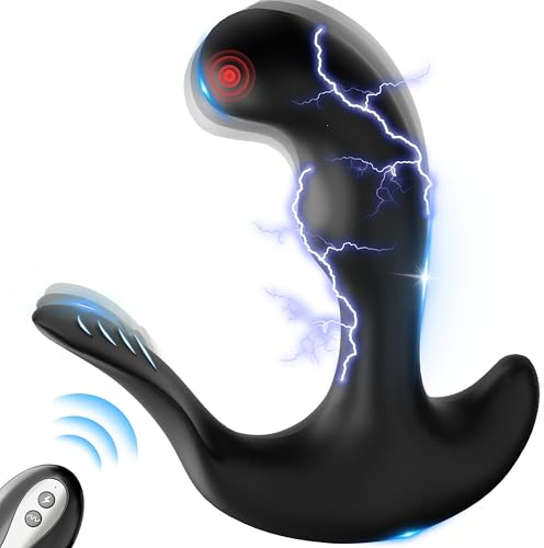 Analvibrator 5 Stromschläge & 10 Vibrationen Prostata Stimulation Männer | Silikon Analvibratoren Elektroshock Vibratorensets Prostata Vibrator Analplug Anal Sex Spielzeug für die Frauen Paare Extrem